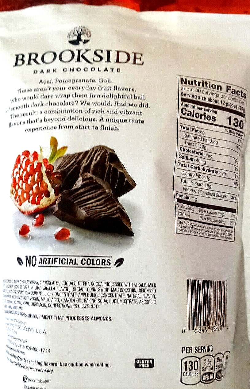 Brookside Dark Chocolate Pomegranate Flavor 32 oz (2 lb) 907g EXP 10/2025