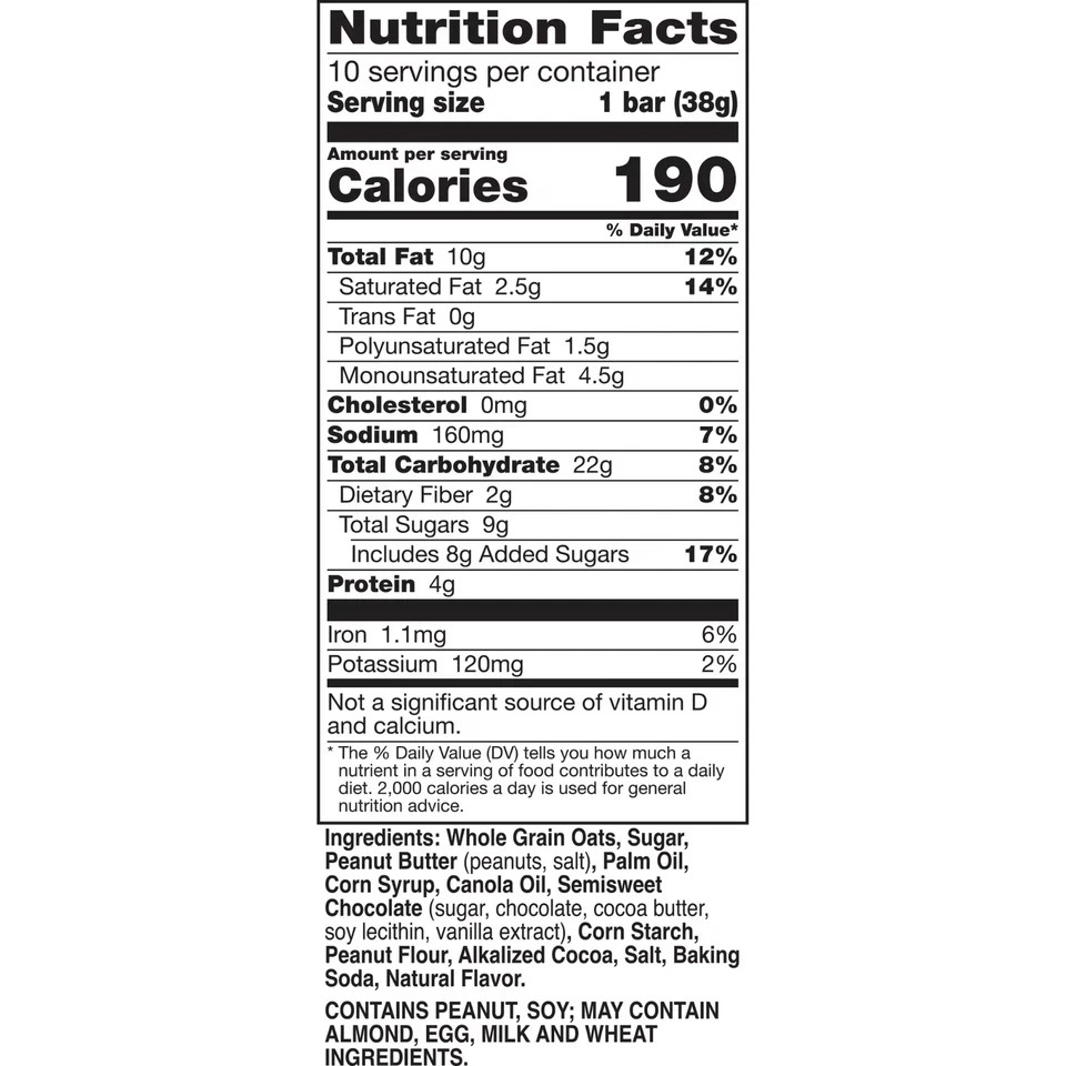 Nature Valley Biscuit Sandwiches – Chocolate Peanut Butter, 10 Bars (13.5 oz)