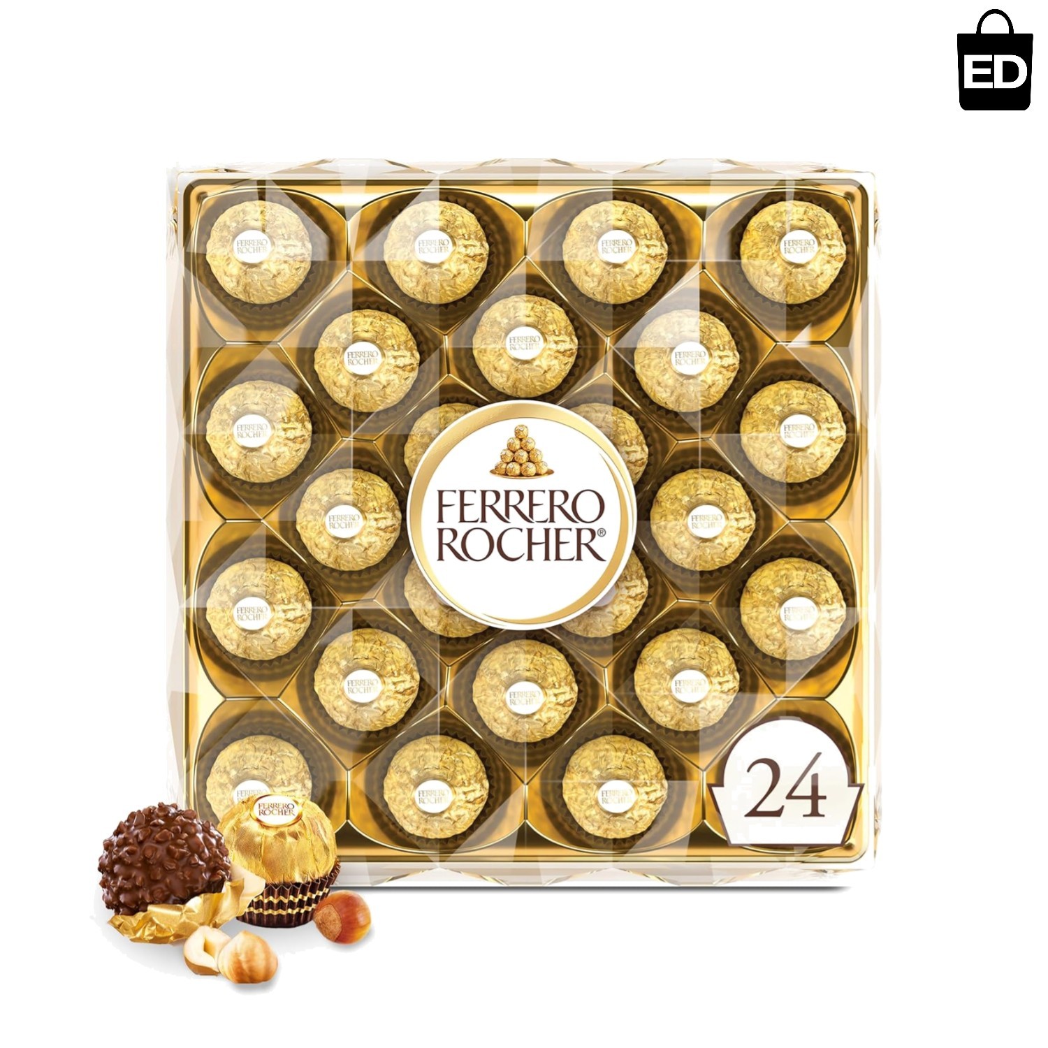 Gourmet Hazelnut Chocolate Gift Box – 24 Count, Perfect for Easter Gifting
