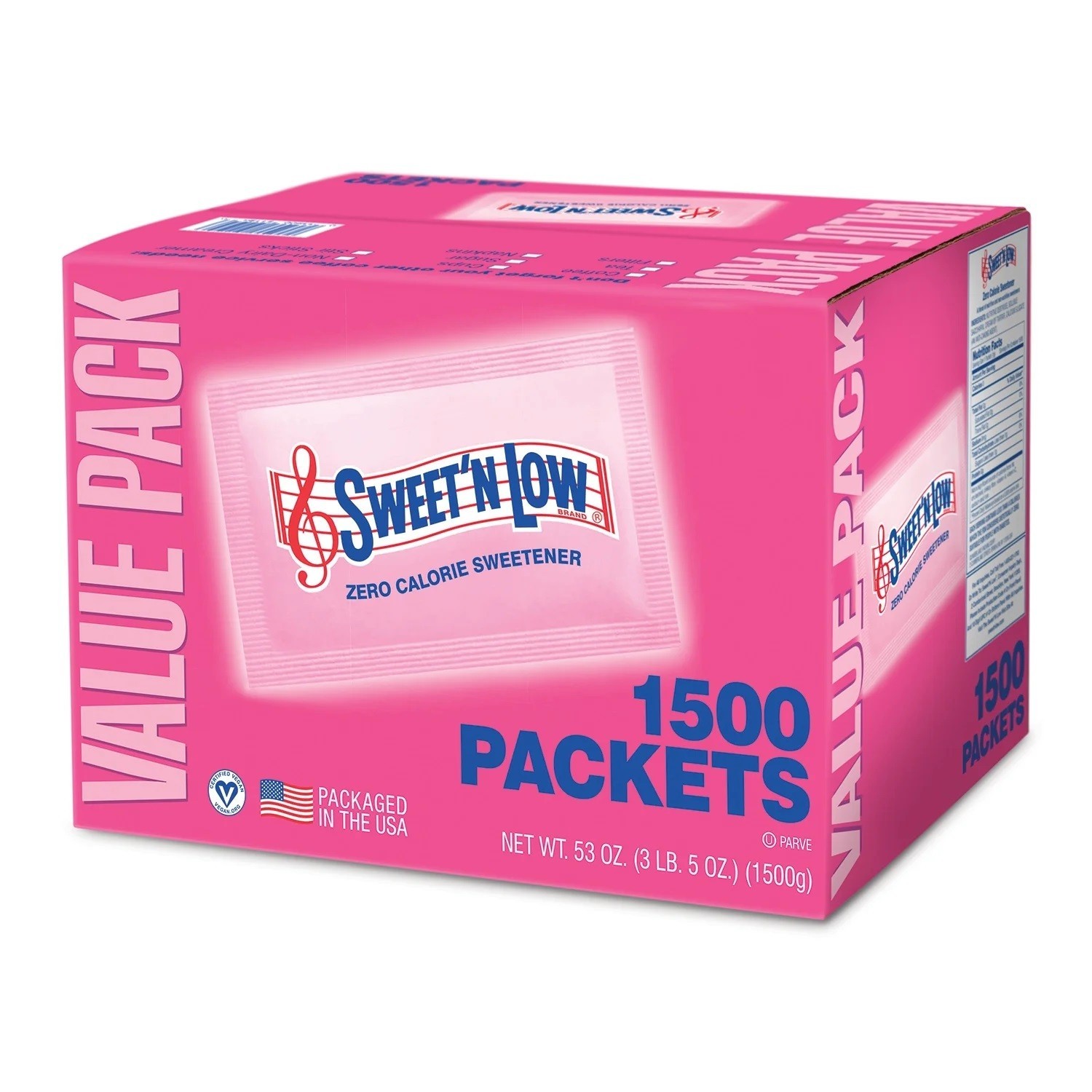 1,500 Packets Sweet’ N Low box Zero calories Free And Fast shipping