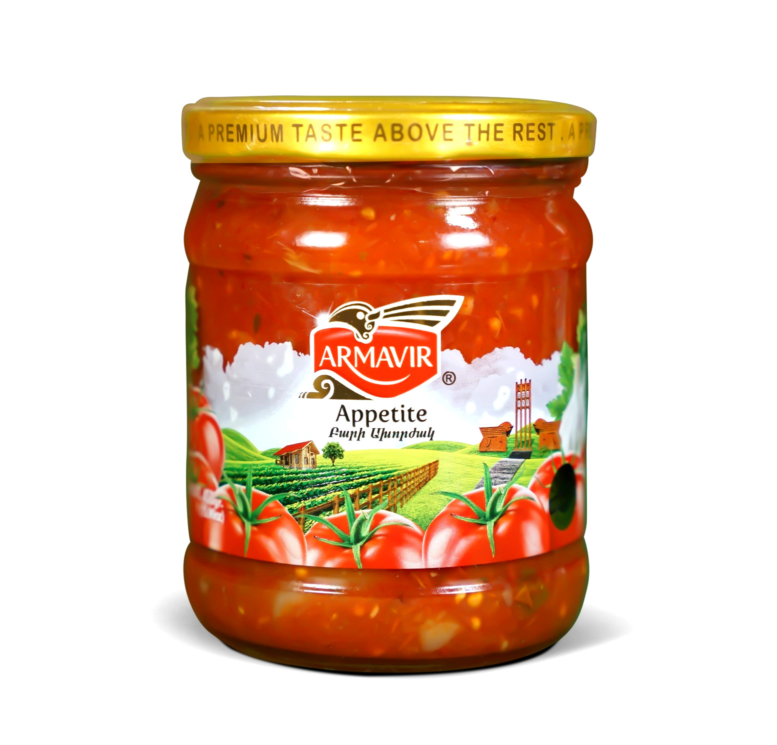 Armavir Appetite Red Pepper Vegetable Spread 450g Gourmet Dip Sauce Jar