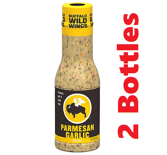 *2 ct* Buffalo Wild Wings Parmesan Garlic Sauce (12 oz per Bottle) BWW BBQ New
