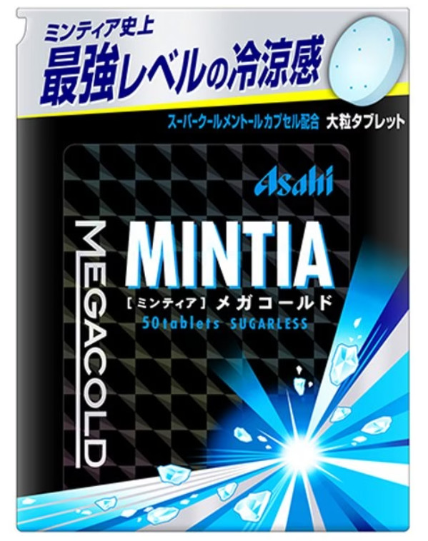 Asahi Mintia Mega Cold sugarless 50 tablets from Japan