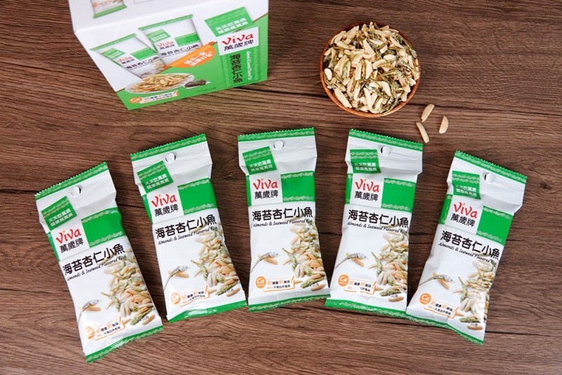 [VIVA] Almonds & Seaweed Flavored Fish 24g x 5/ Pack 萬歲牌 堅果盒裝隨手包-海苔杏仁小魚