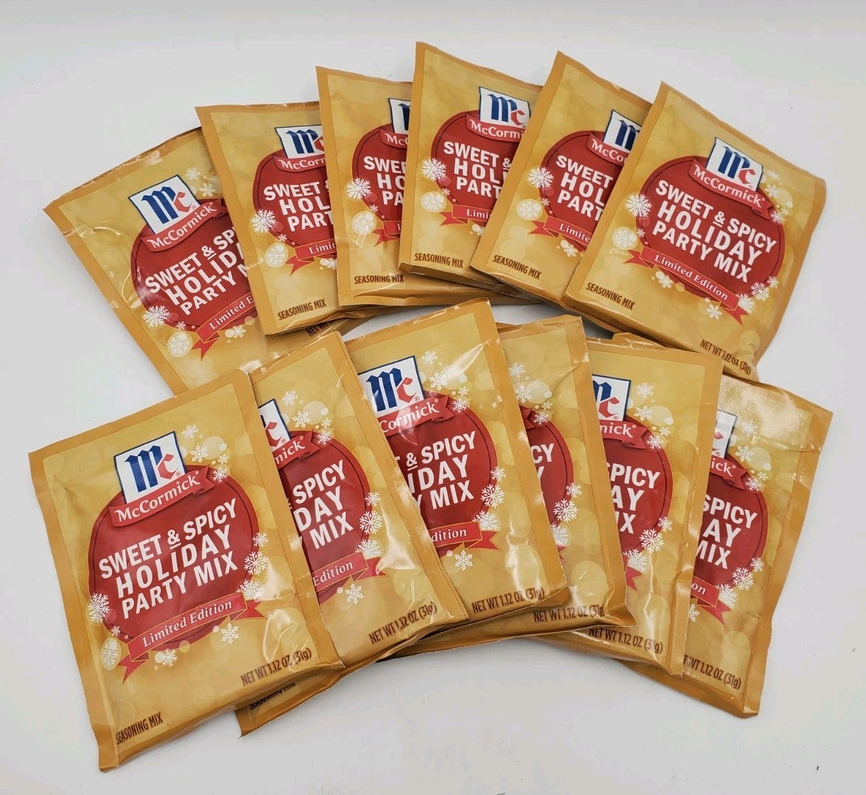 12 pk McCormick SWEET & SPICY Holiday PARTY Seasoning Mix Lmtd Edtn exp 07/2027