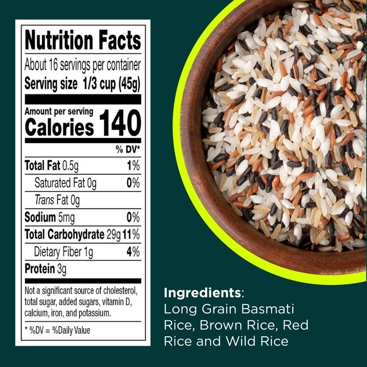 RiceSelect Royal Blend Rice, Texmati Rice Blend, 21 oz Jar
