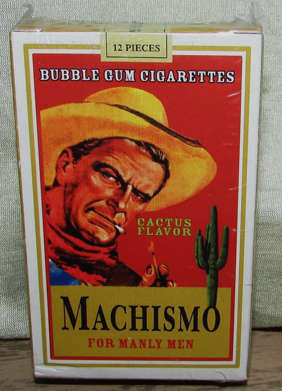 2005 MACHISMO FOR MANLY MEN 12-PIECE BUBBLE GUM, 11600, NOS, NEW-SEALED