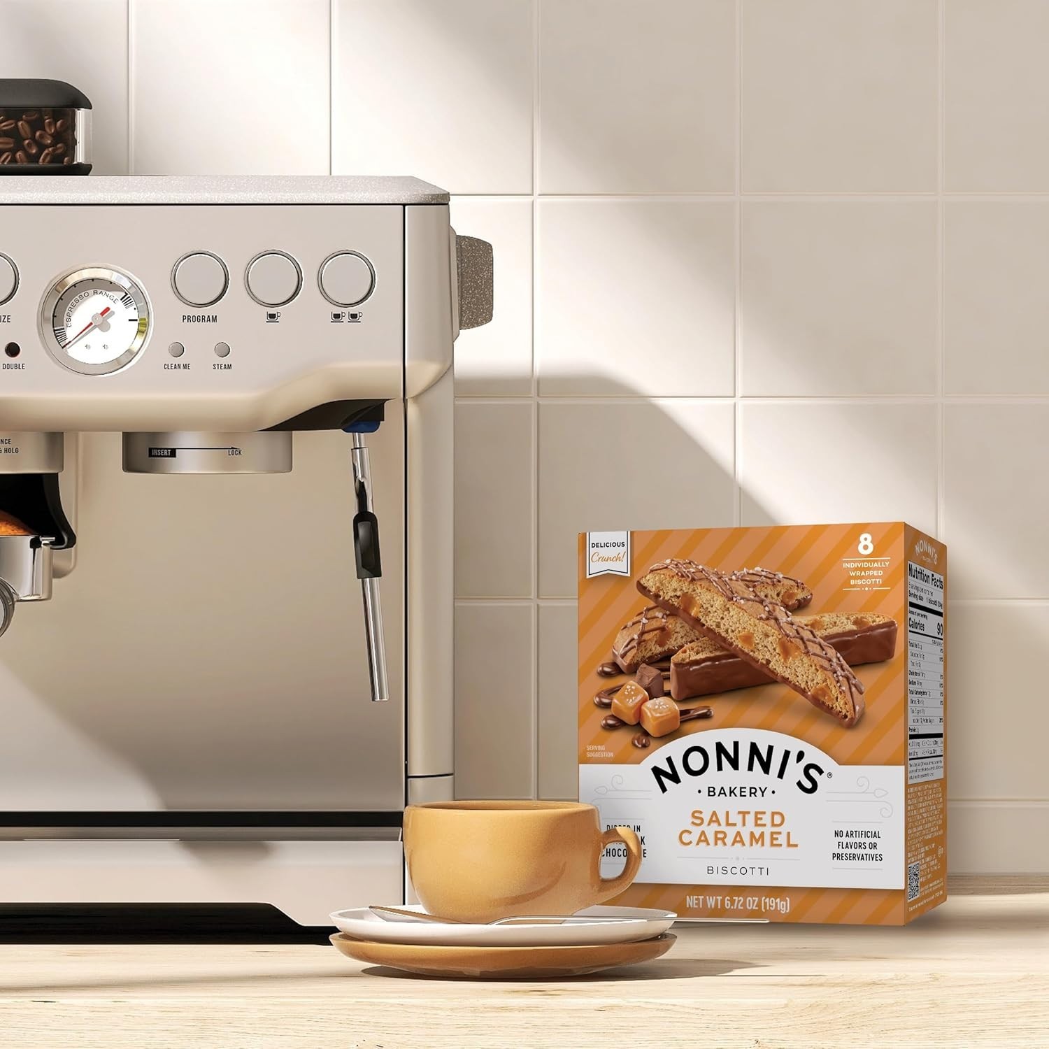 Gourmet Salted Caramel Biscotti – Individually Wrapped for Anytime Enjoyment