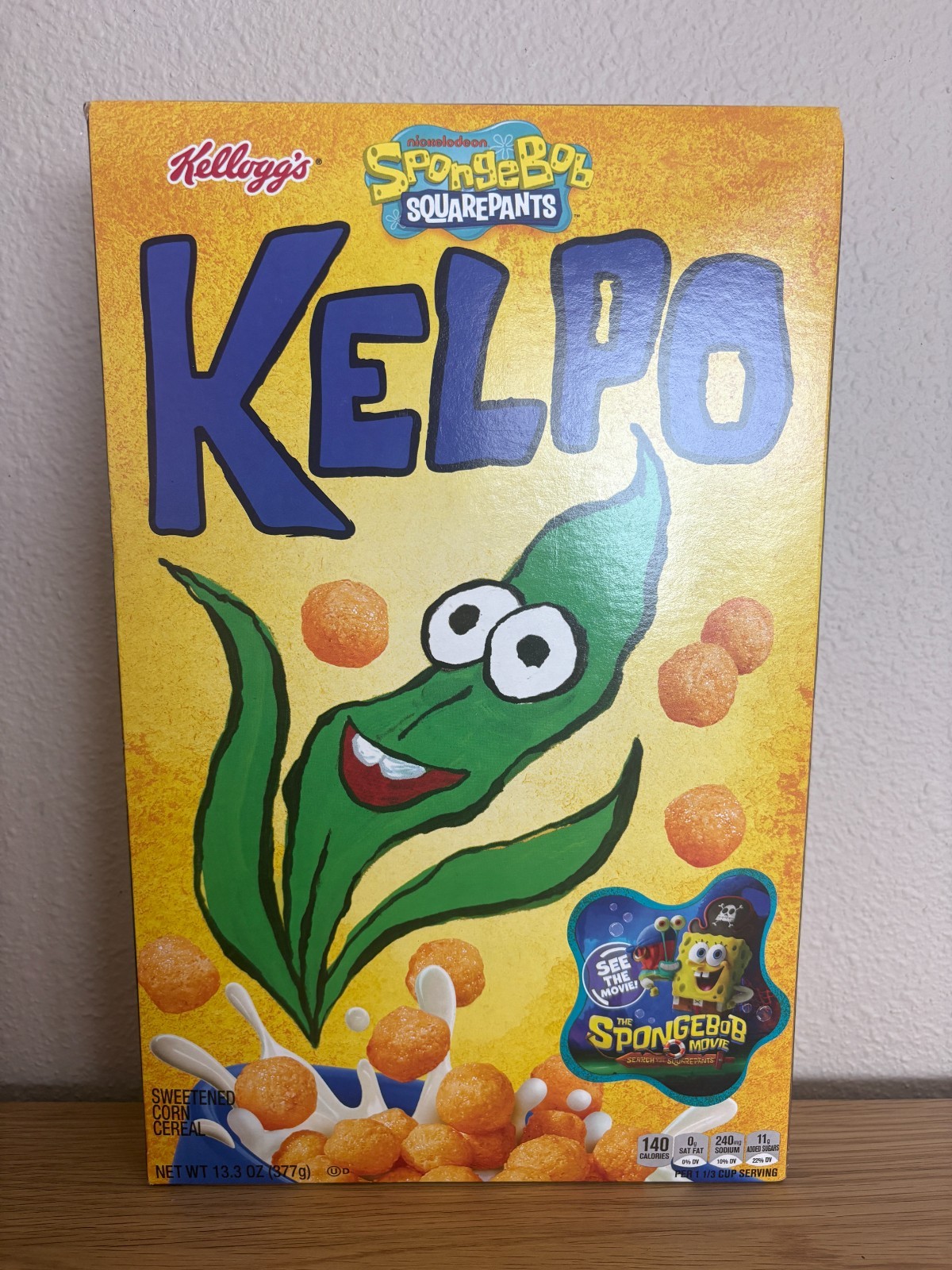 Kellogg’s SpongeBob SquarePants Kelpo Cereal 13.3 oz Limited Edition Box