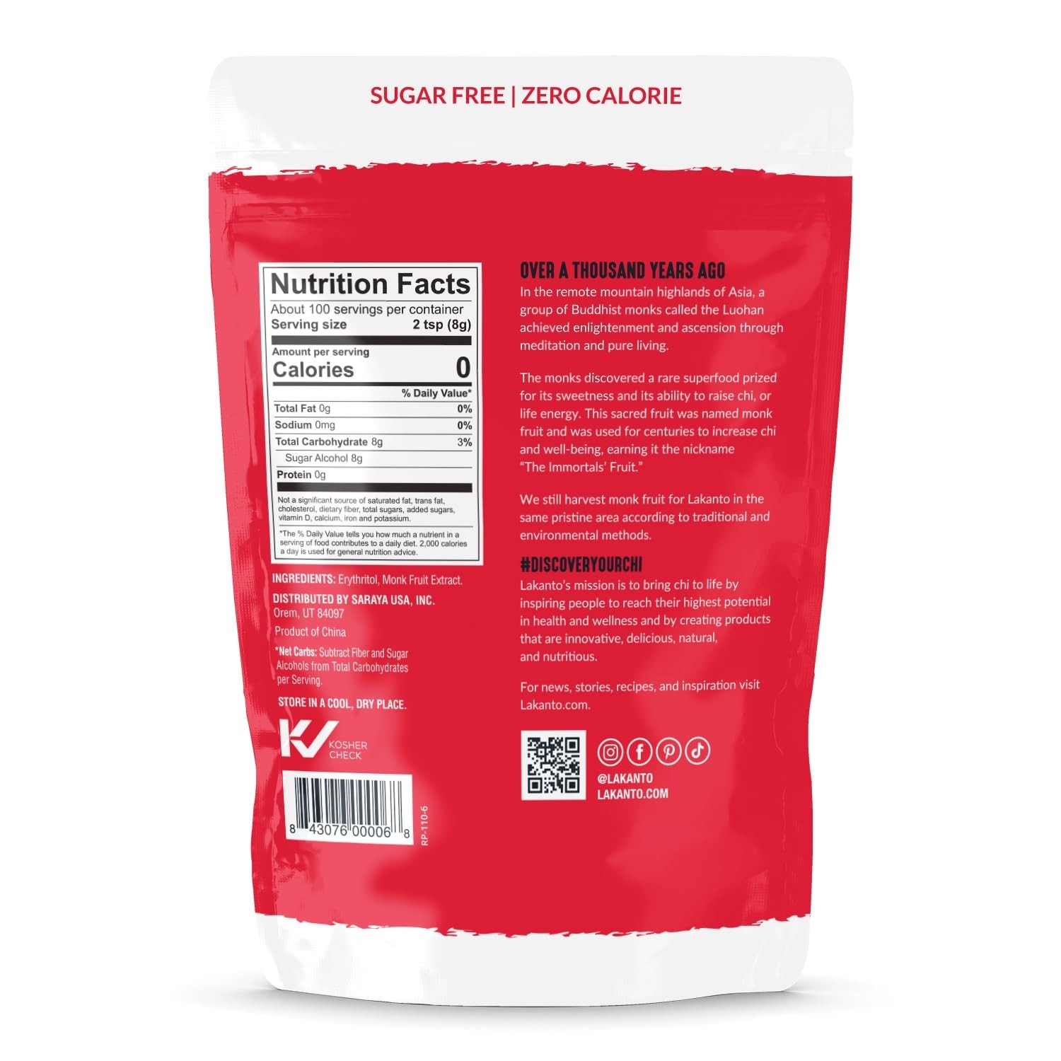 Versatile Monk Fruit & Erythritol Blend – Perfect for Baking, 1.76 lb Pack of 3