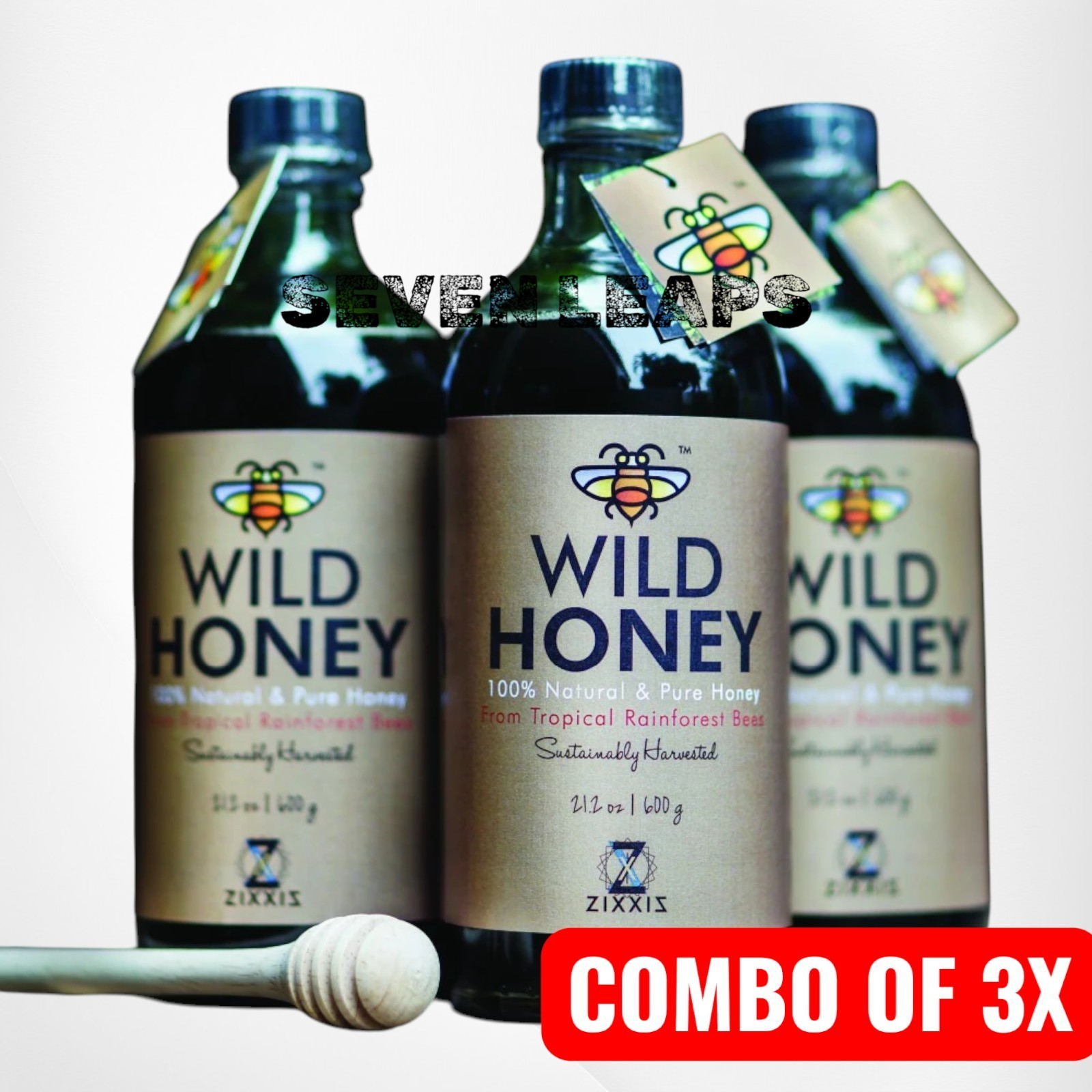 3X 100% Original Wild Honey Tualang RainForest Bees 600 Grams x 3| Free DHL