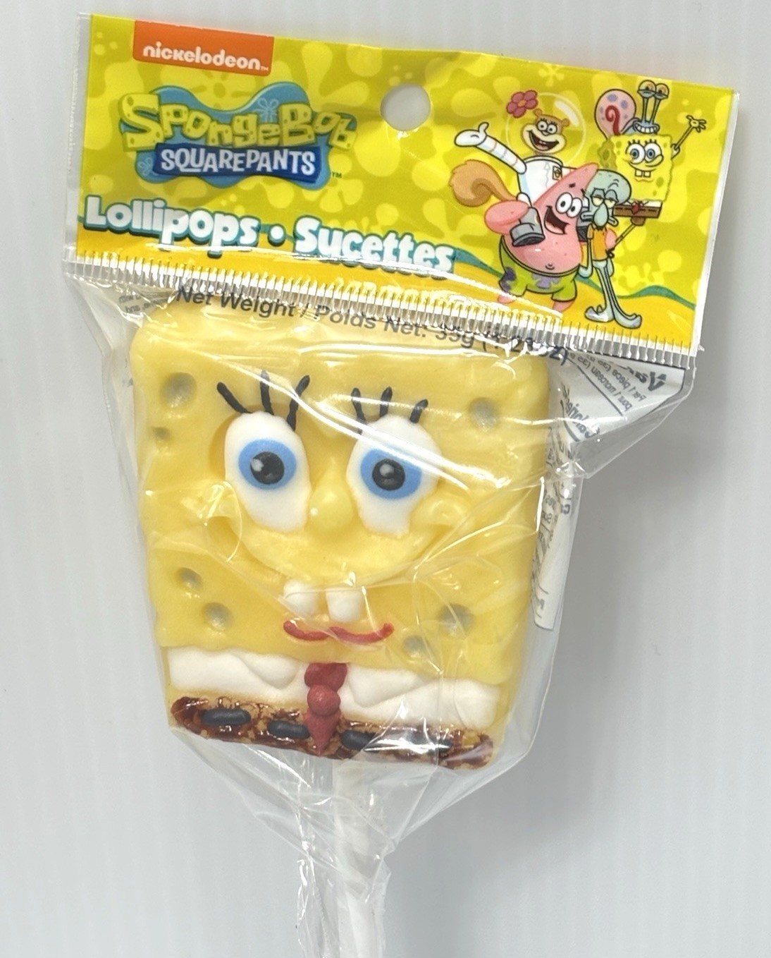 SpongeBob SquarePants Jumbo Lollipop Hard Candy Collectible Treat NEW