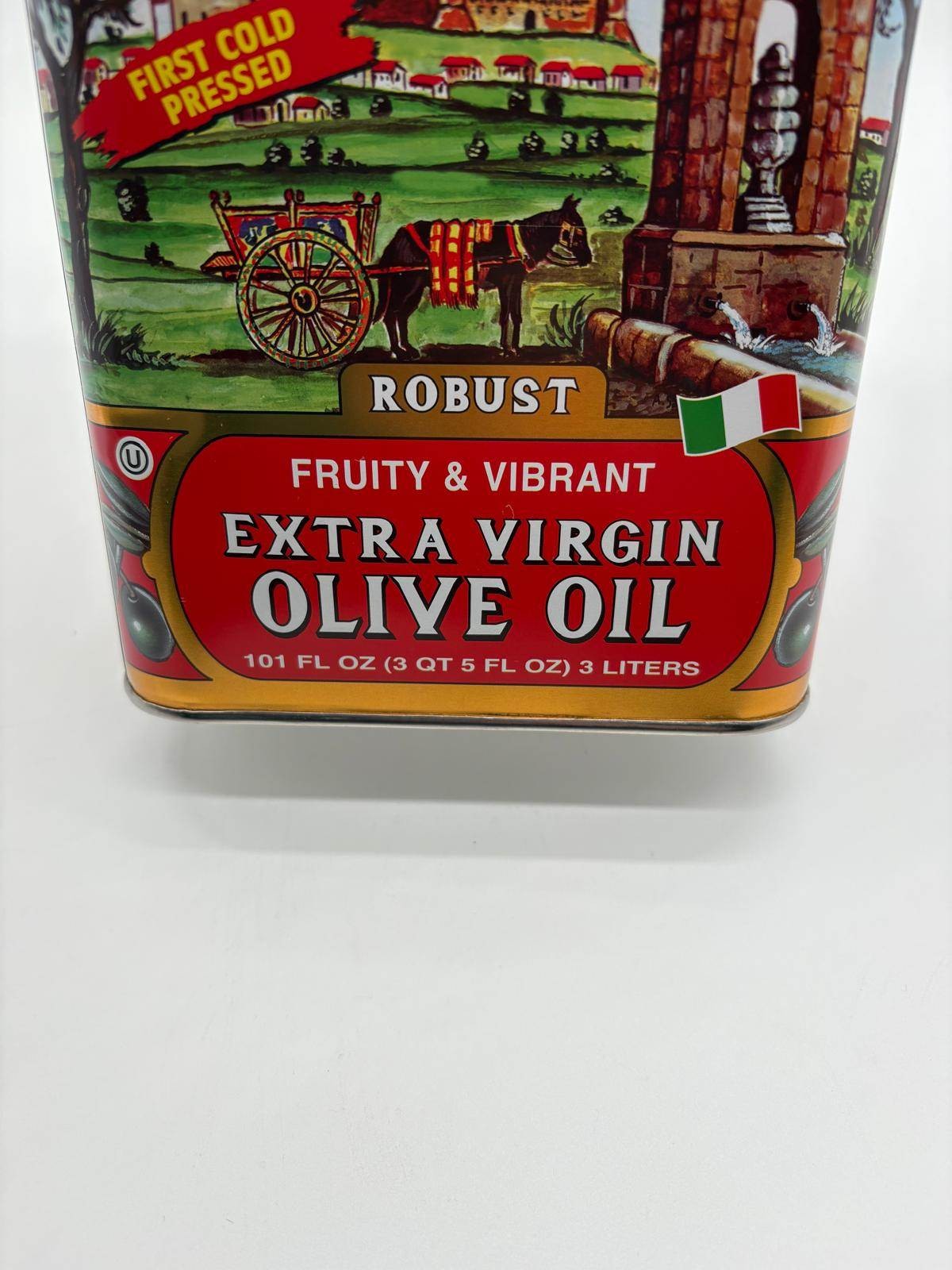 Partanna Extra Virgin Olive Oil 3L Tin Italian EVOO Robust Fruity Harvest