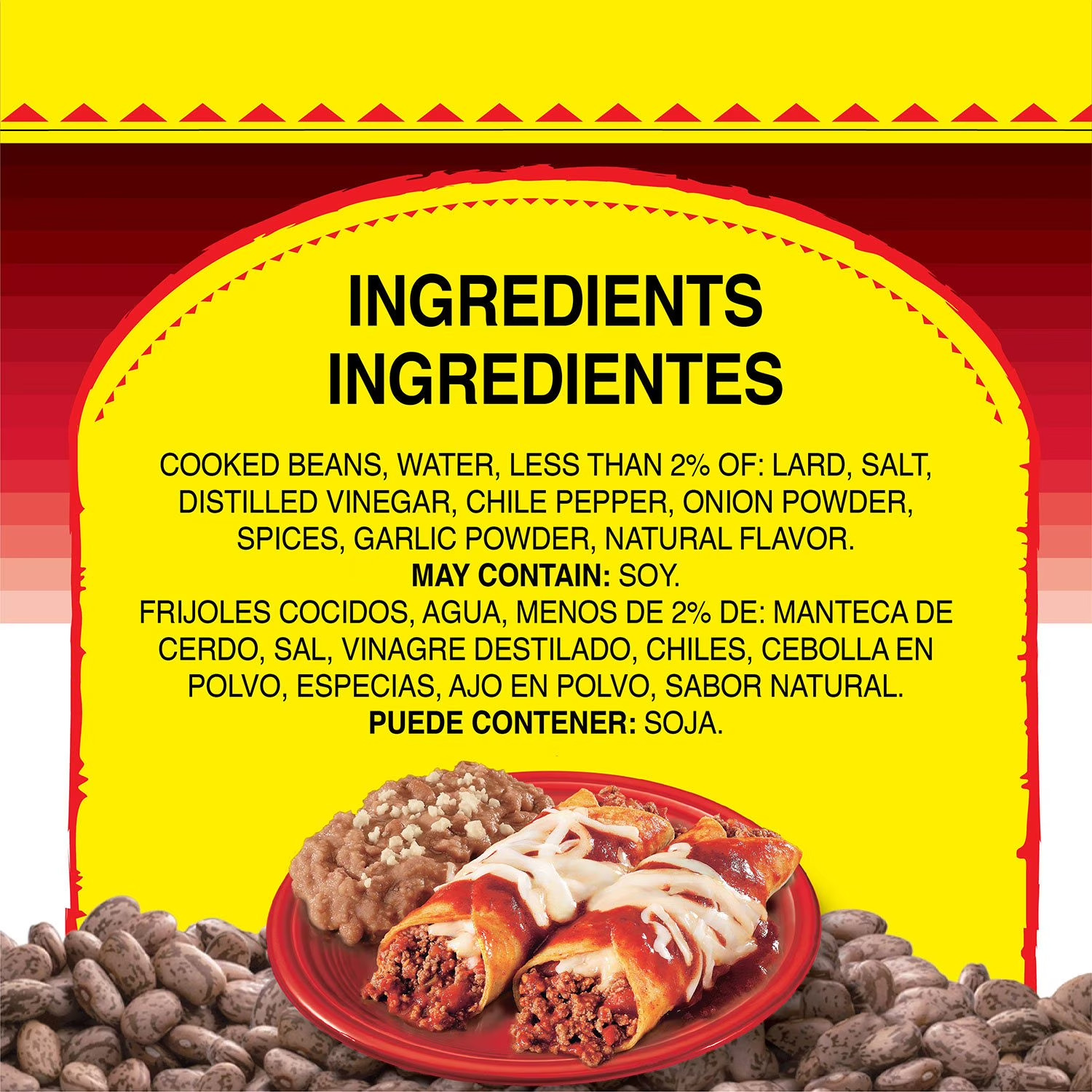 Rosarita Refried Beans 16 oz 8 Pack Mexican Style Taco Enchilada Side Dish