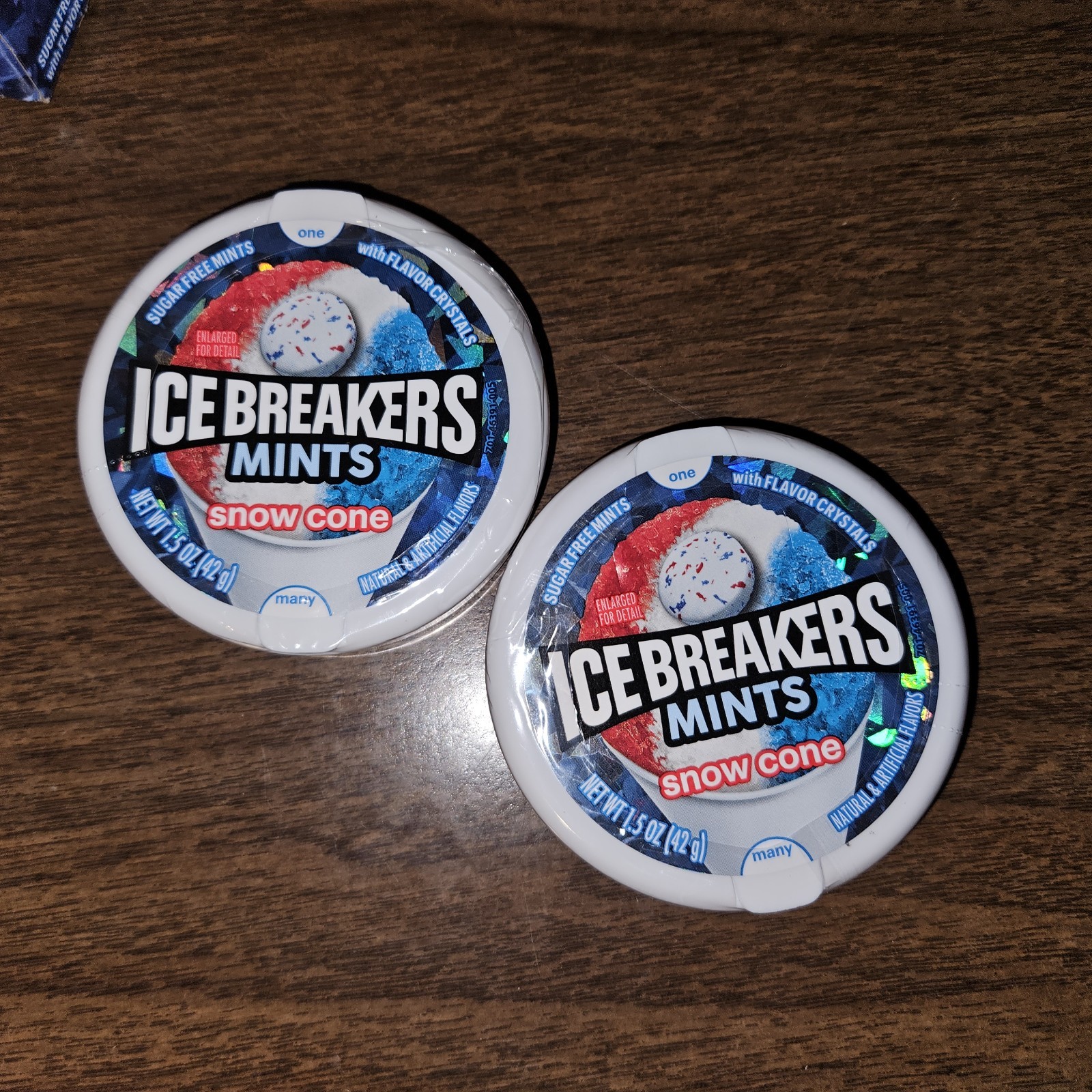 2x Ice Breakers Snow Cone Mints 1.5oz Pucks – New 2026 – SUGAR FREE