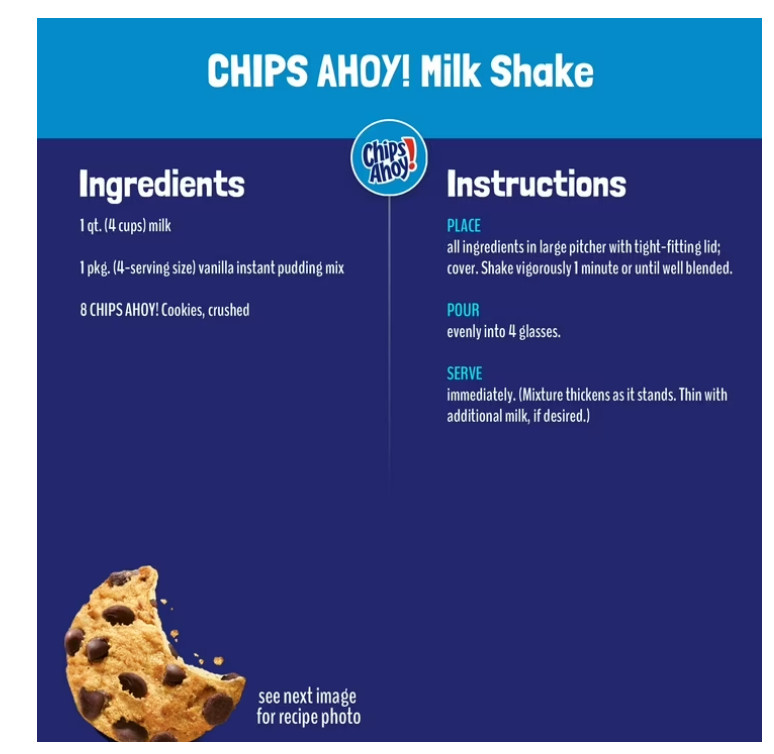 CHIPS AHOY! Original Chocolate Chip Cookies, Party Size, 25.3 oz Free Shipping