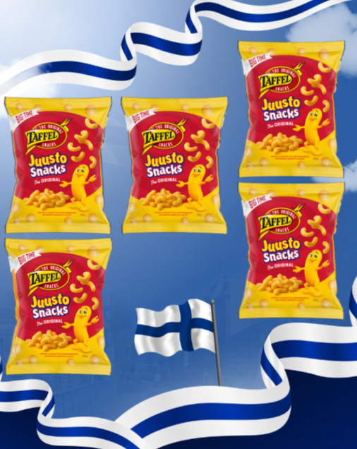 5x Taffel Juusto Snacks 190g | Authentic Finnish Snacks from Finland