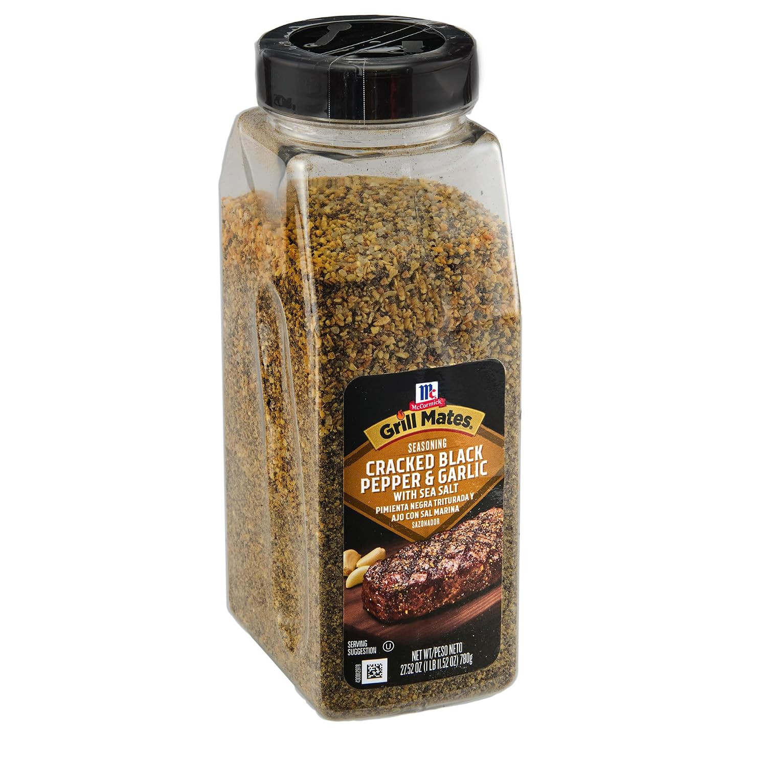 Mccormick Cracked Black Pepper & Garlic with Sea Salt Seasoning, 27.52 Oz