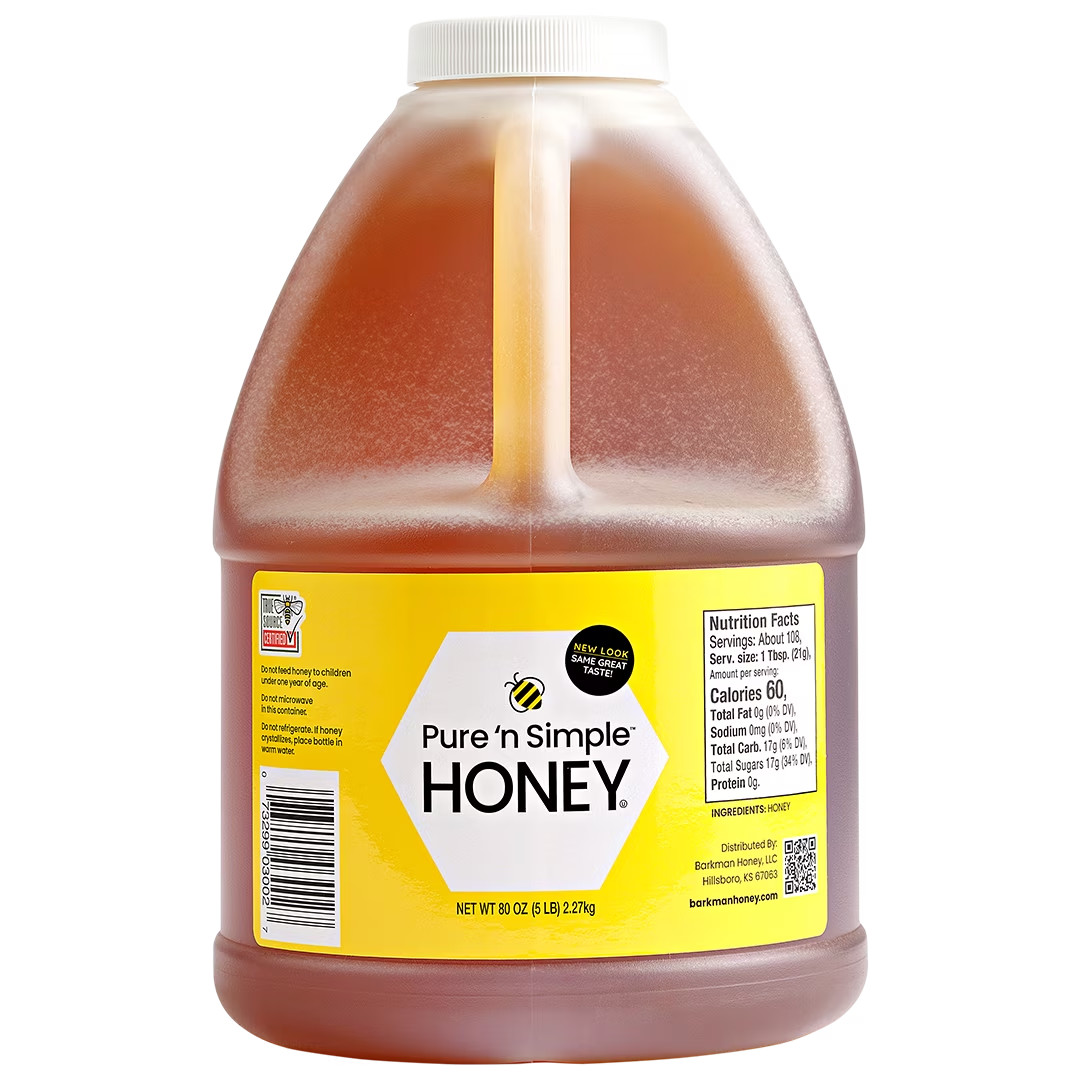 2 Pack Pure n Simple 100% Honey, 80 oz (5 lb) Jug with Handle
