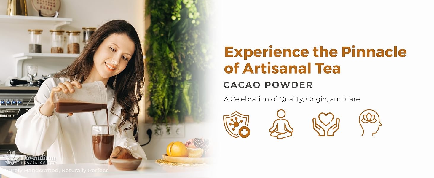 6oz Cacao Powder, 100% Natural & Pure, Unsweetened, Rich Chocolate Flavor, for