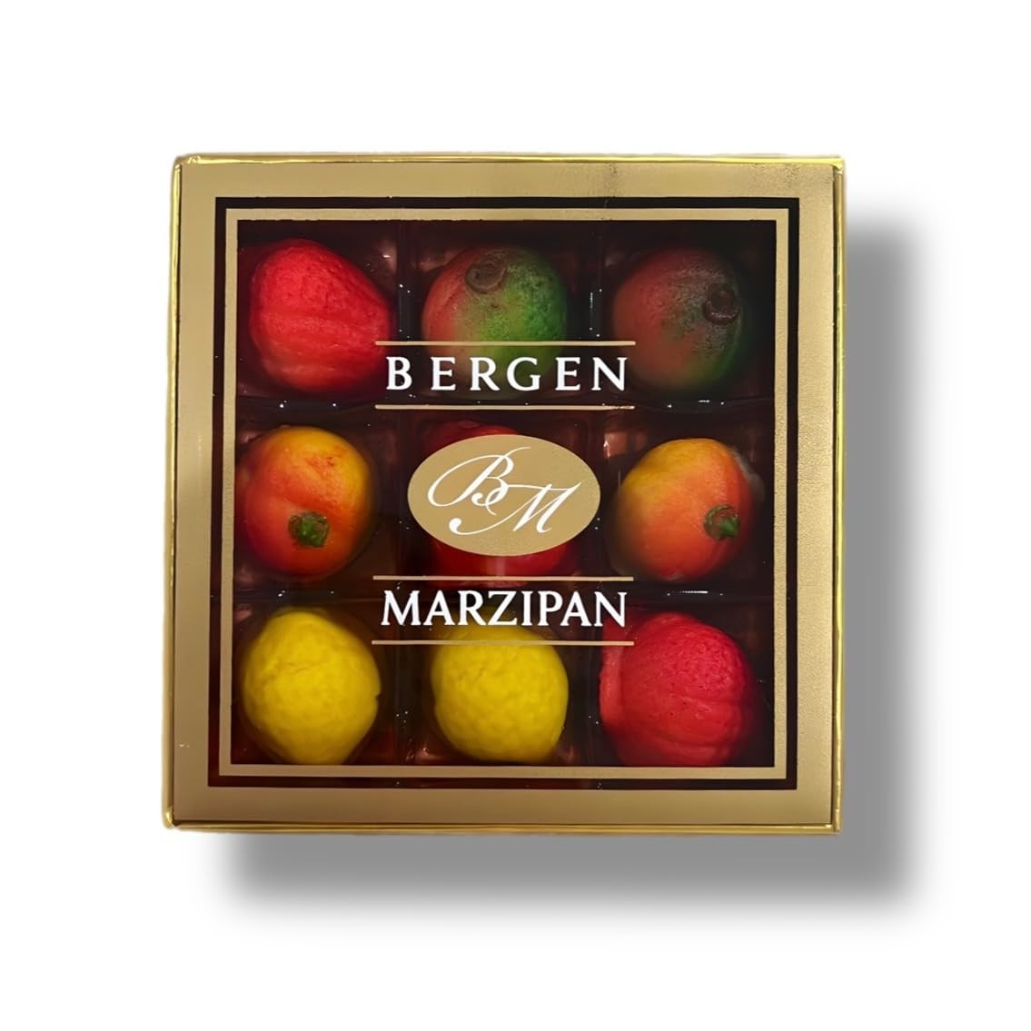 Assorted Marzipan Fruit – 9 Pieces (4 Oz)