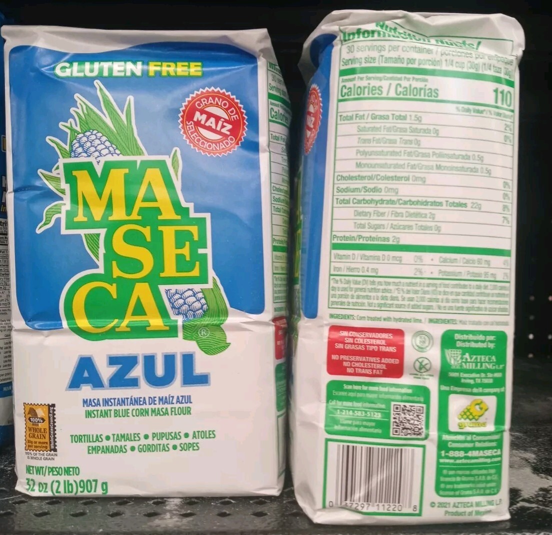maseca azul_ 2 lb_ 2 pack
