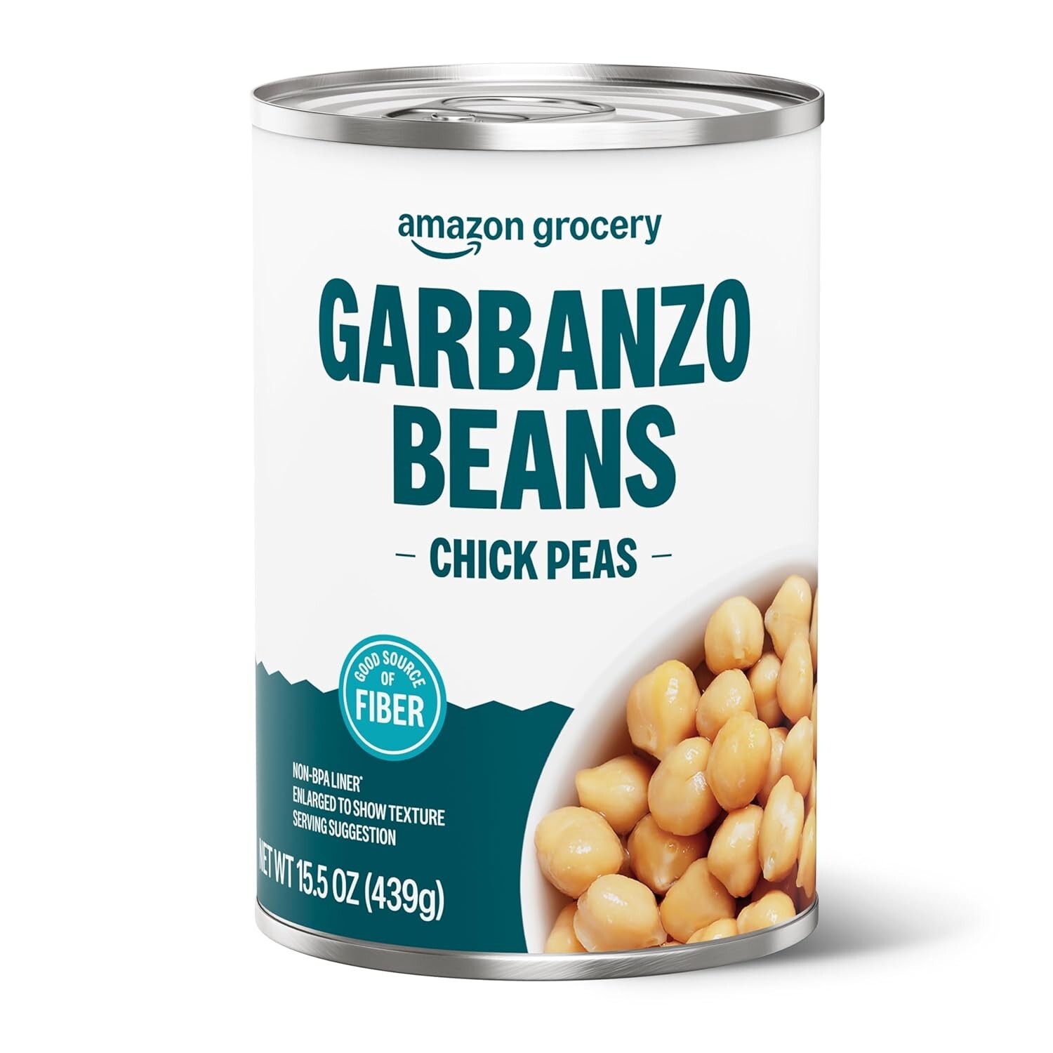 Amazon Grocery Canned Garbanzo Beans 15.5 oz (Packaging May Vary)