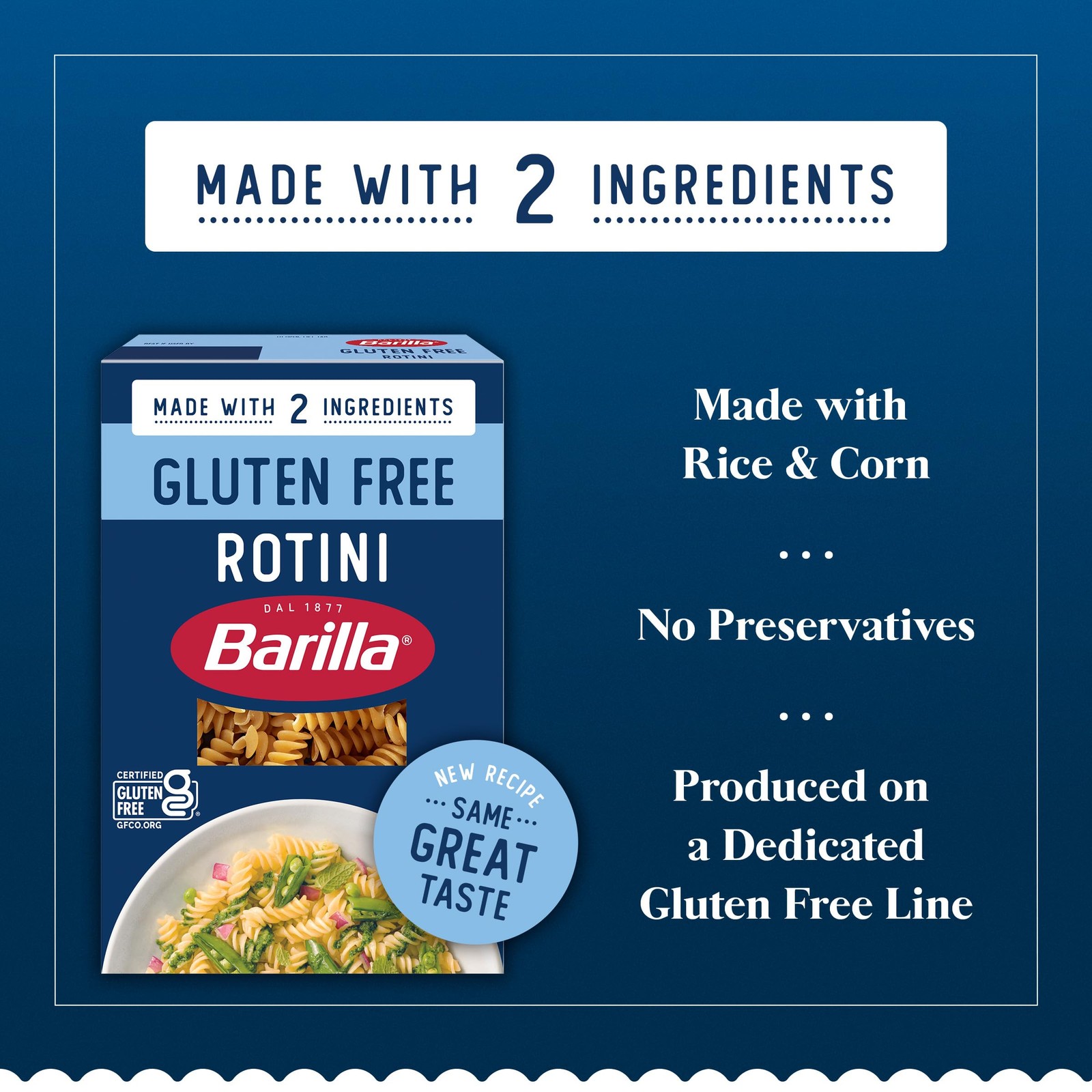Gluten Free Rotini Pasta, 12 Ounce (Pack of 8) – Non-GMO Gluten Free Pasta Ma…