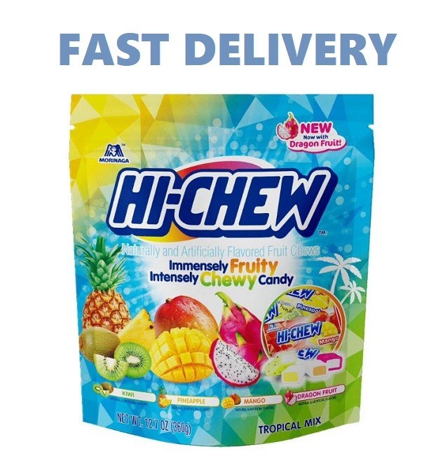 Hi-Chew Tropical Mix Chewable Candy, 12.7 oz Bag