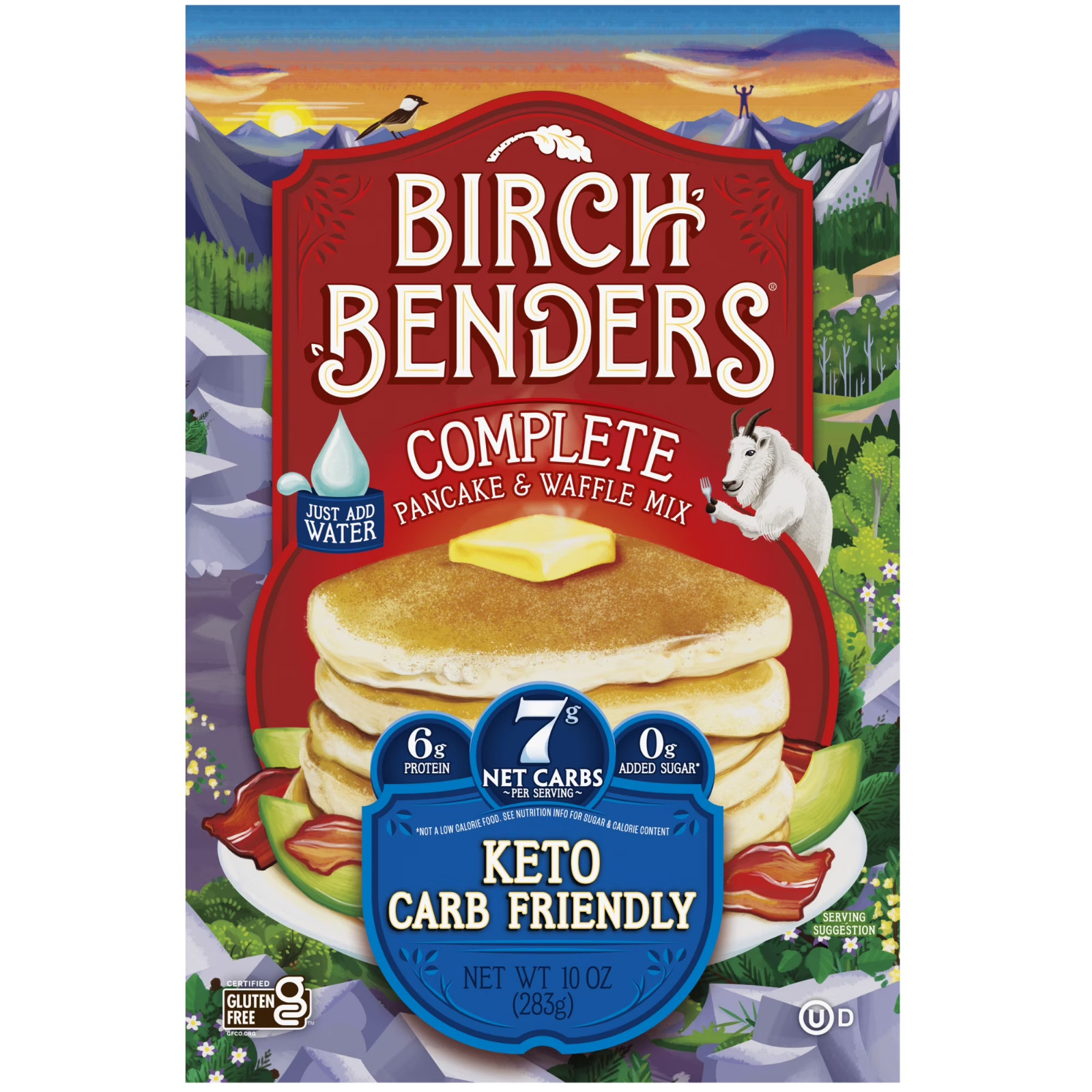 Birch Benders Keto Carb Friendly Pancake & Waffle Mix, 10oz