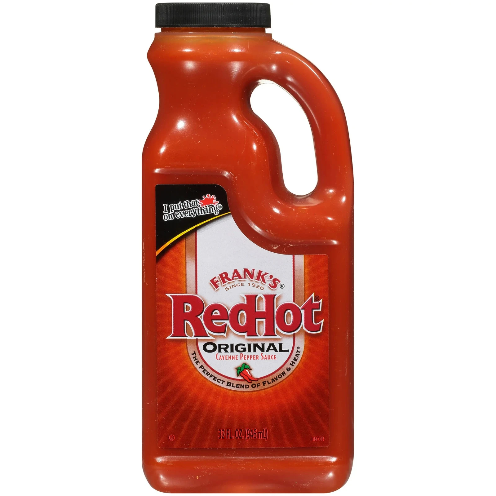 Frank’s RedHot Kosher Original Cayenne Pepper Hot Sauce, 32.0 fl oz Jug