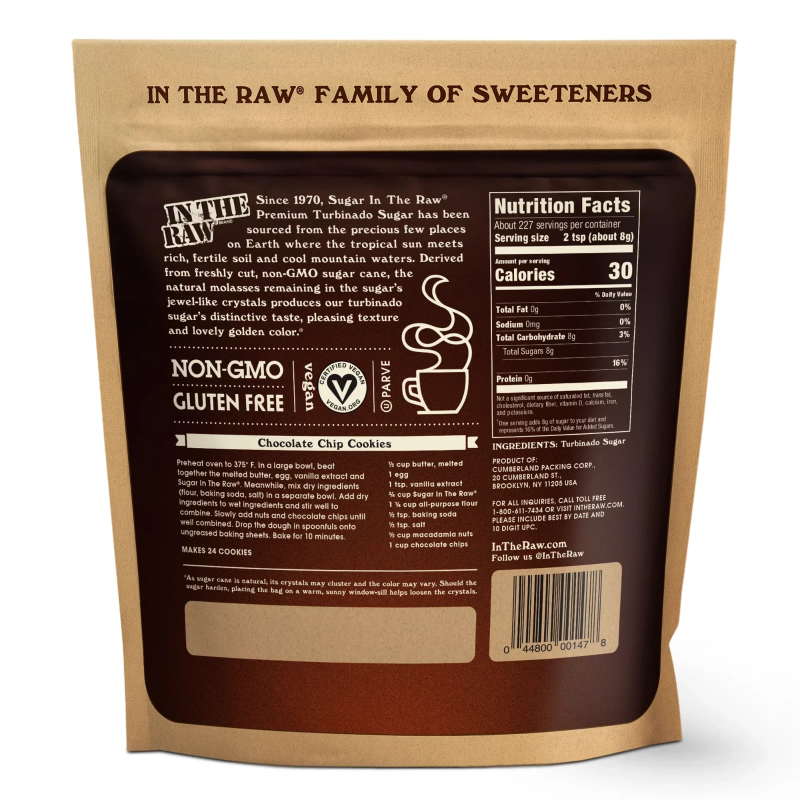 Sugar in the Raw Turbinado Cane Sugar, 64 oz