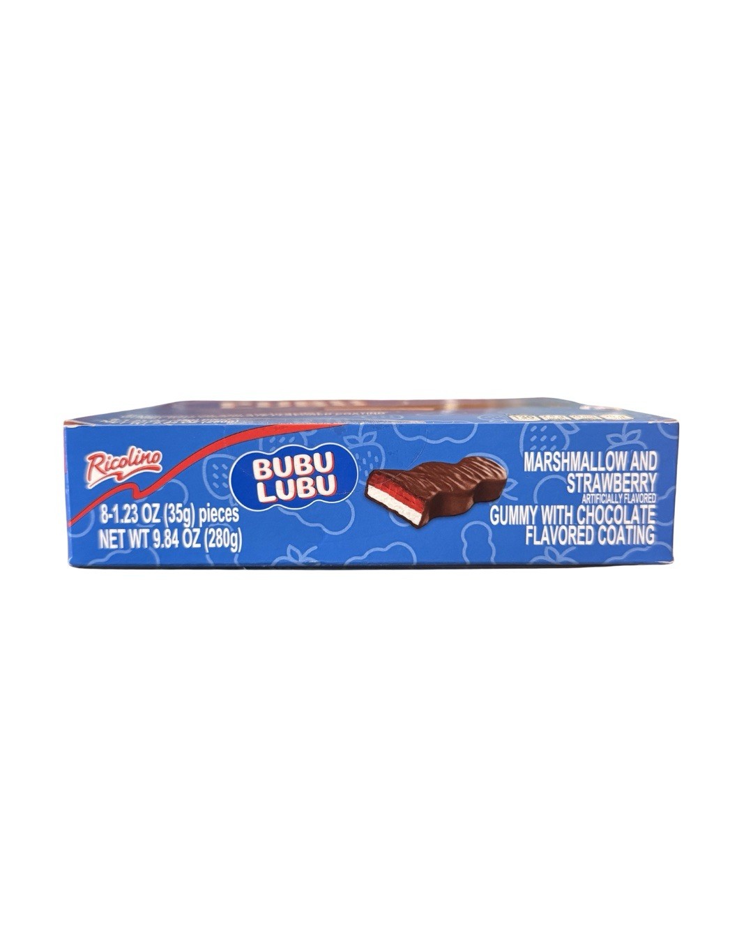 Ricolino Bubu Lubu Strawberry Marshmallow Gummy 8-Pack Box 280g