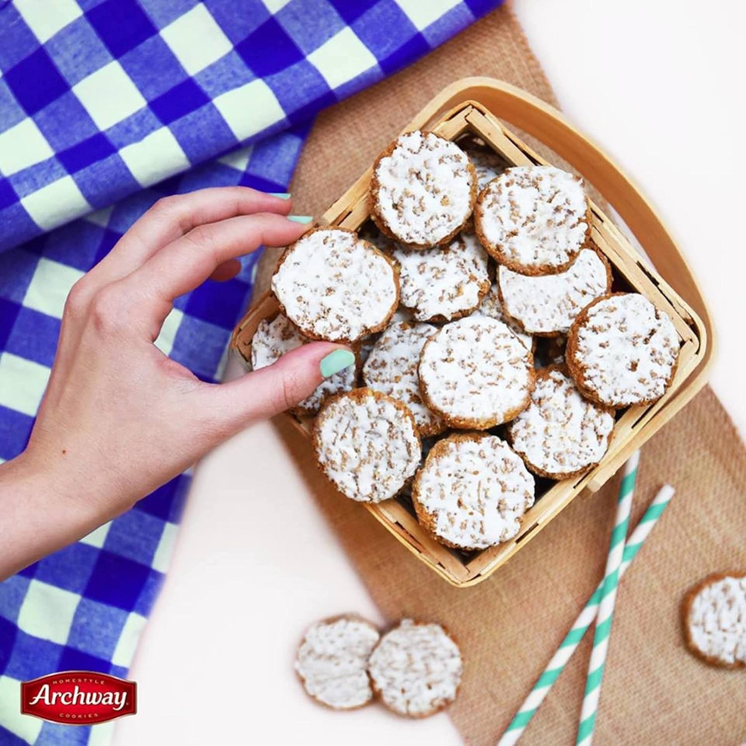 Archway Crispy Iced Oatmeal Cookies 12oz – Classic Sweet Treat