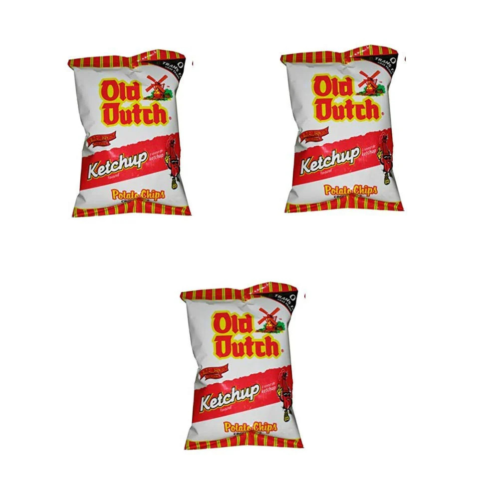 Old Dutch Ketchup Chips (3 count x 40G) Bundle {Imported from Canada}