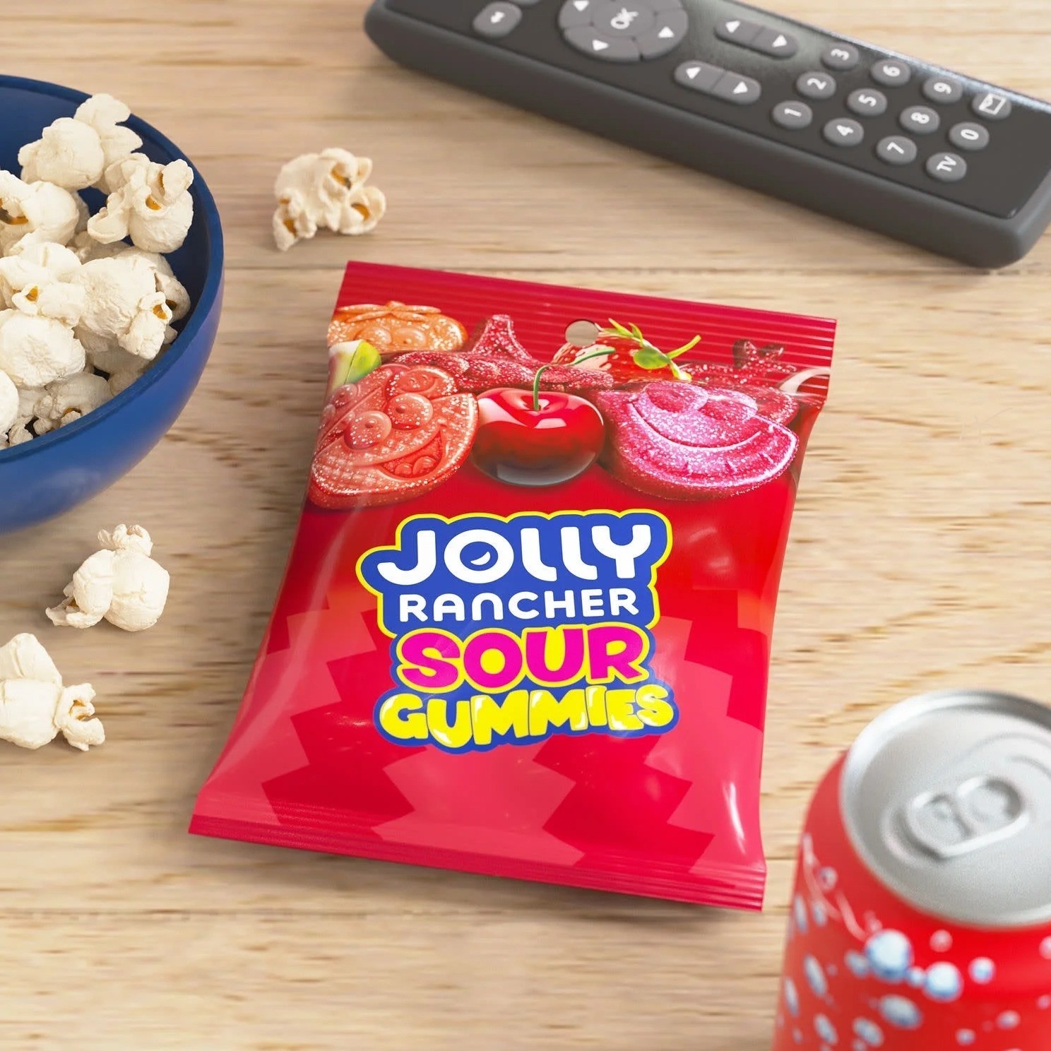 Jolly Rancher Sour Gummies Awesome Reds Assorted Fruit Candy 6.5oz Bag