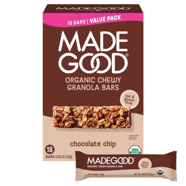 Chocolate Chip Granola Protein Bars Value Pack – 15.3oz/18ct