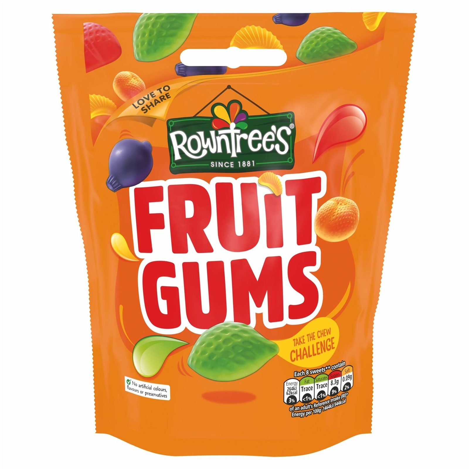 Rowntree Fruit Gums Pouch – 120g – Pack of 2