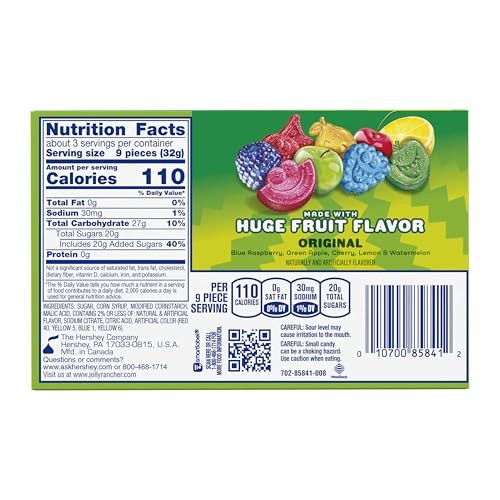 JOLLY RANCHER Sour Gummies Assorted Fruit Candy Box 3.5 oz