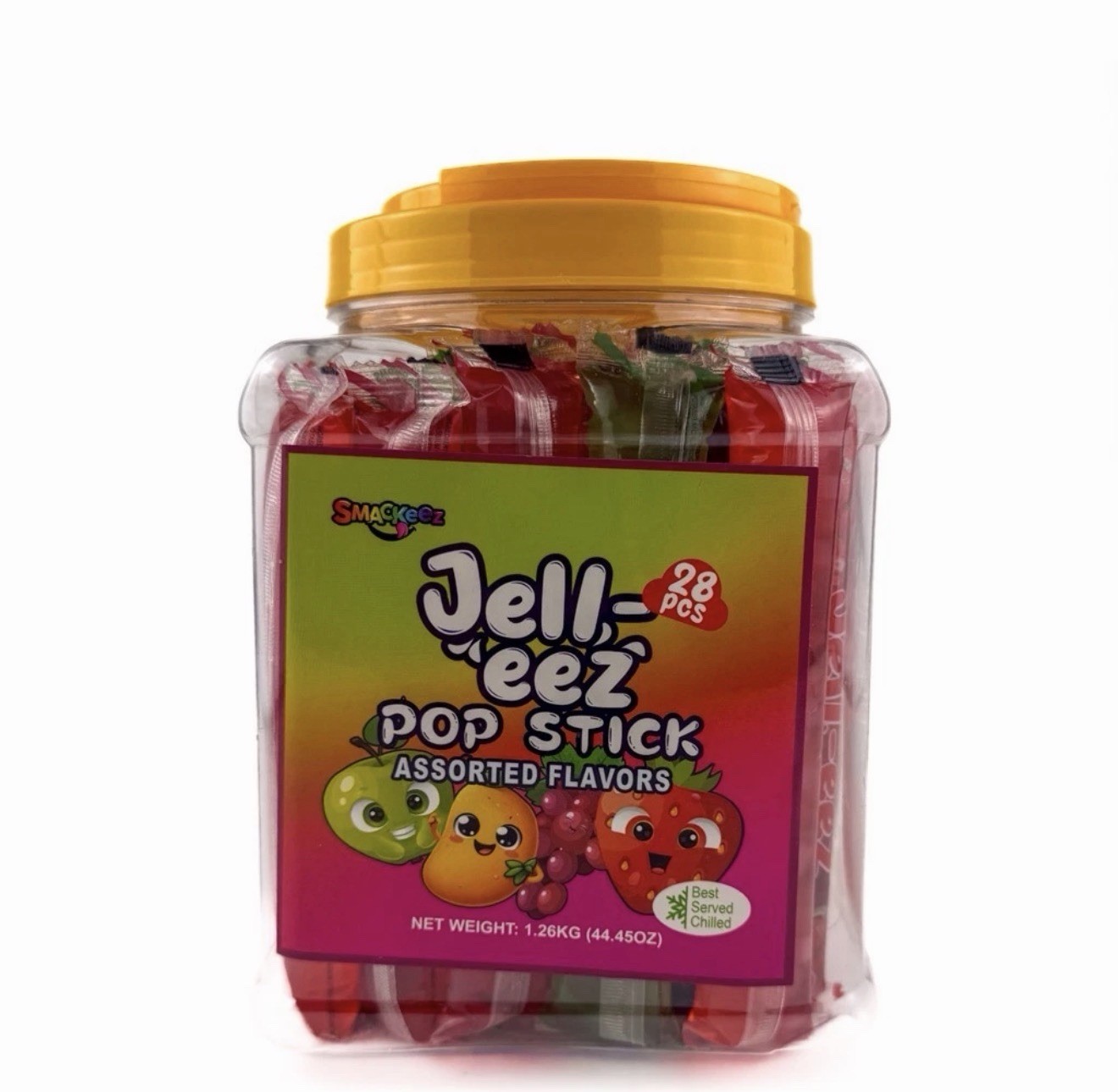Jell-eez Pop Sticks Assorted Flavors Gelatinas 28 Pieces FREE SHIPPING