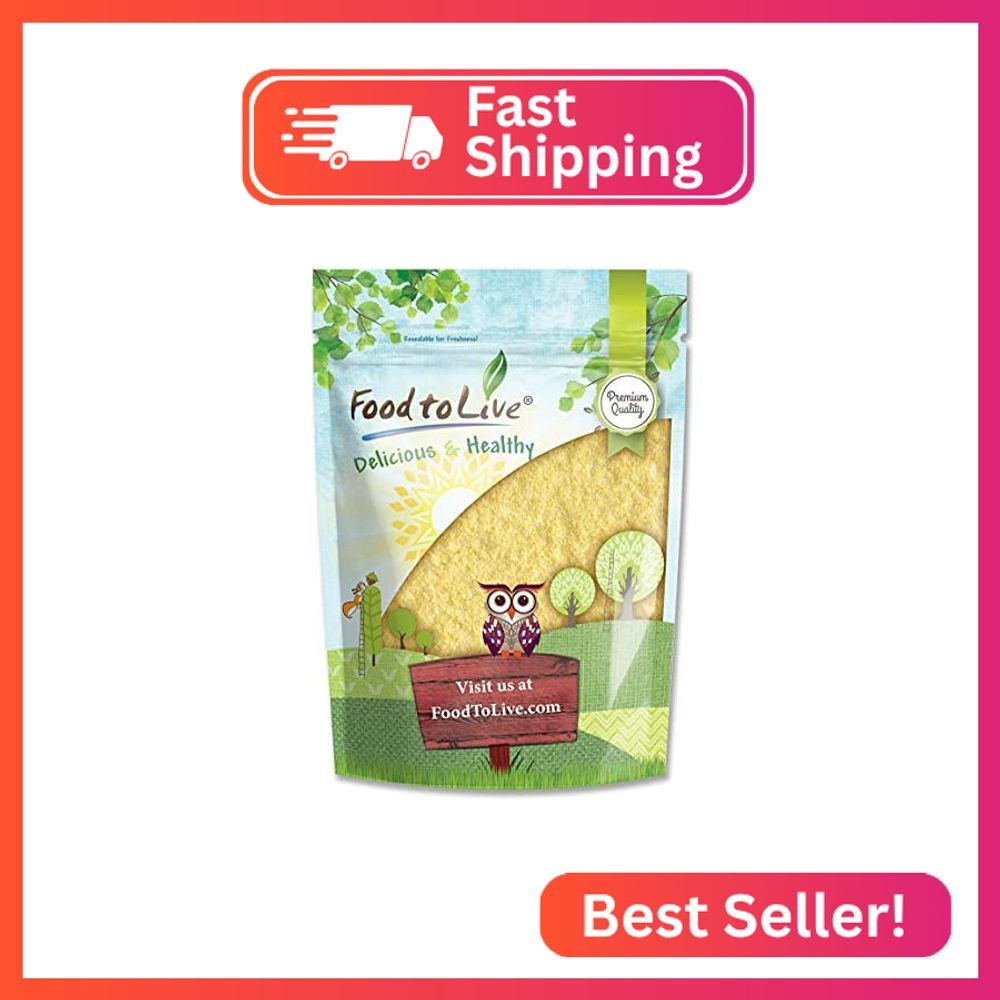 Food to Live Corn Flour, 2.5 Pounds – Made from Whole Grain, Finely Ground Meal,