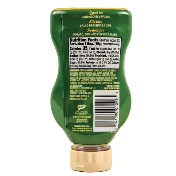 French’s Creamy Dill Pickle Mustard, 12.0 oz