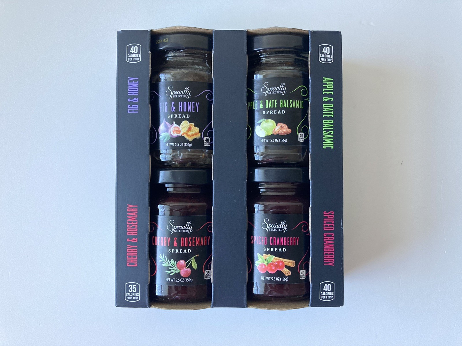 Specially Selected Cheese Pairing Fruit Spread Jam Set of 4 x 5.5 oz 11/2026