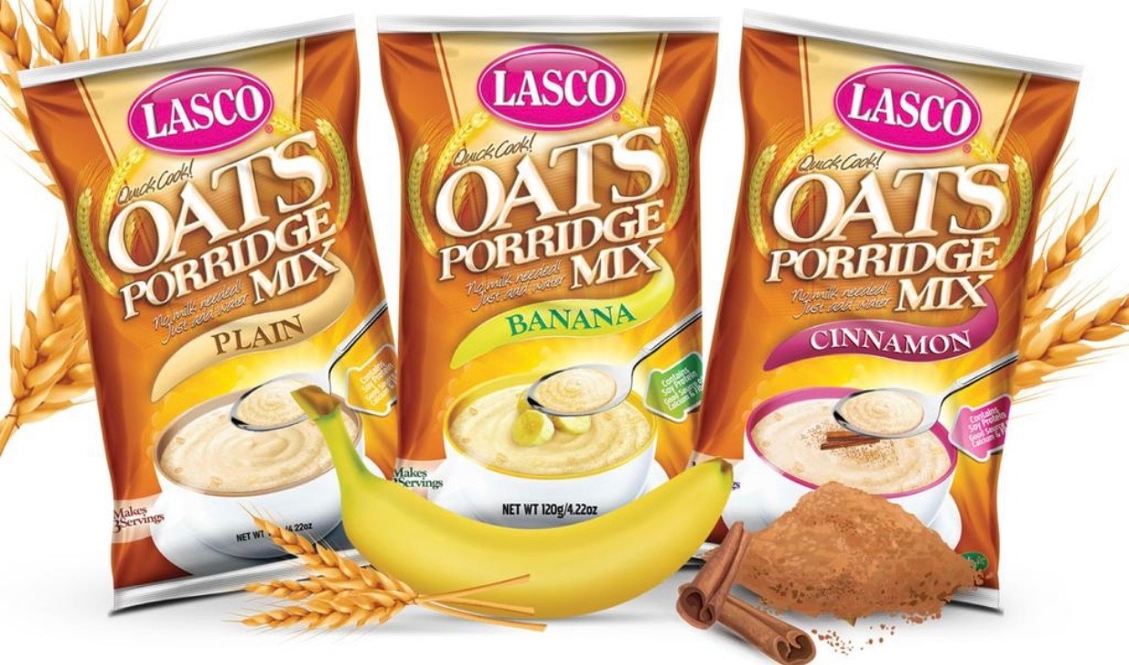 Lasco Oats Porridge Mix 120g Banana, Cinnamon and Plain 6 Pk Jamaican Breakfast