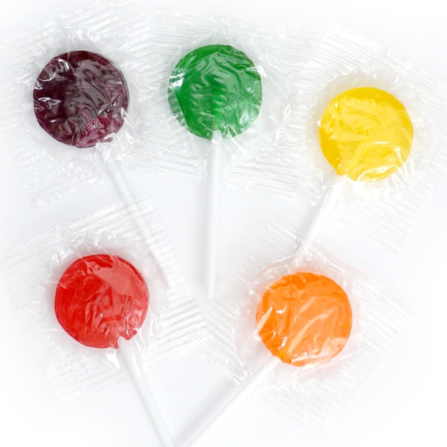 Classic Assorted Lollipops, Candy Suckers, 5 Fruit Flavors Bulk Candy (4 Pounds)