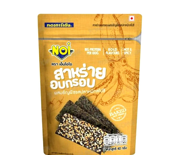 Tong Garden Crispy Seaweed Mixed Grains Spicy Squid Flavor Snack 40g Pack