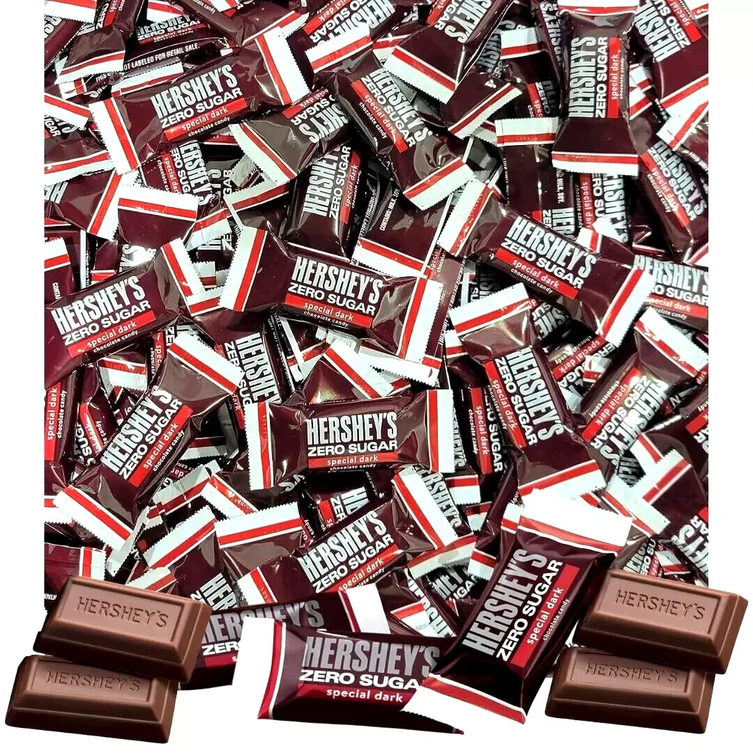 Hershey’s Zero Sugar Special Dark Chocolate, Bulk & Delicious Candy (2 Pounds)