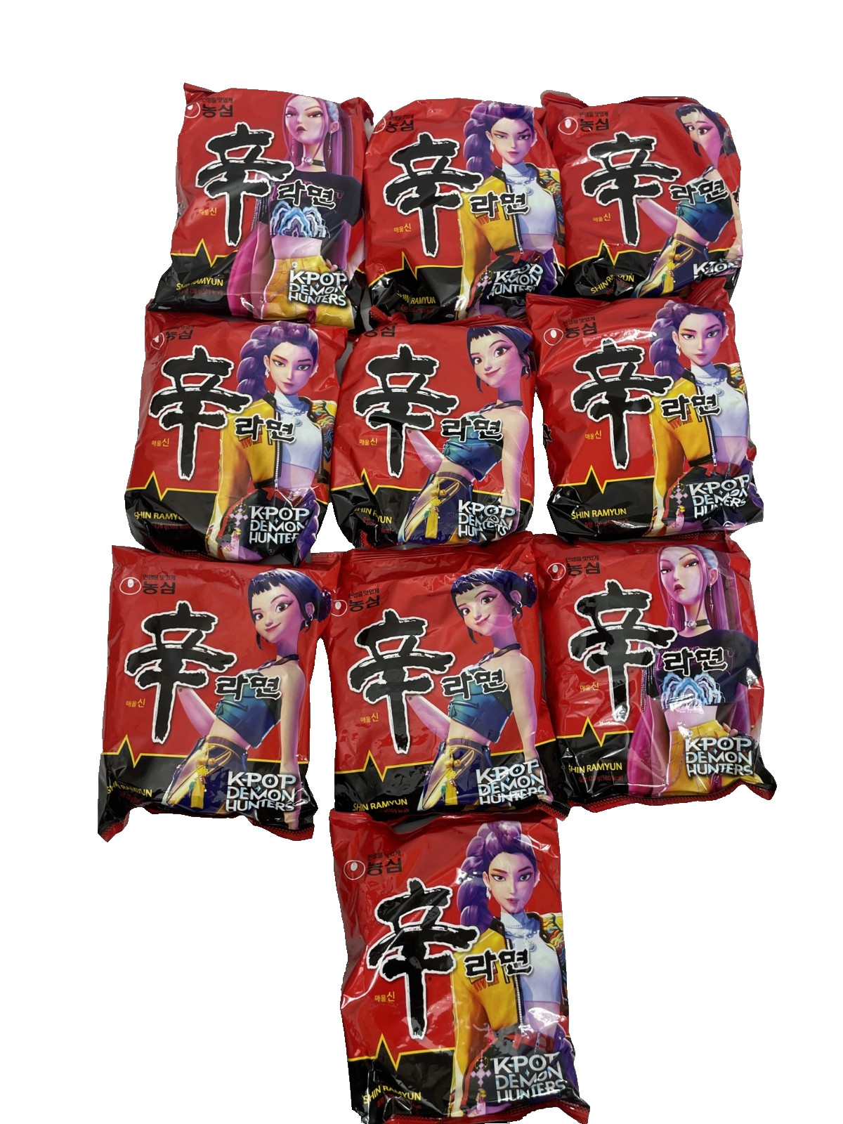 K-Pop Demon Hunters Shin Ramyun 10 Pack Limited Edition 120g Noodles Korean
