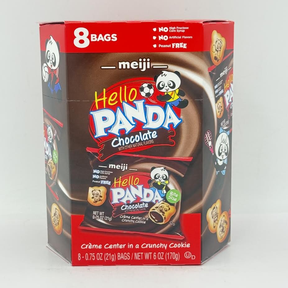 Meiji Hello Panda Cookie – Chocolate 170g/(8bags)