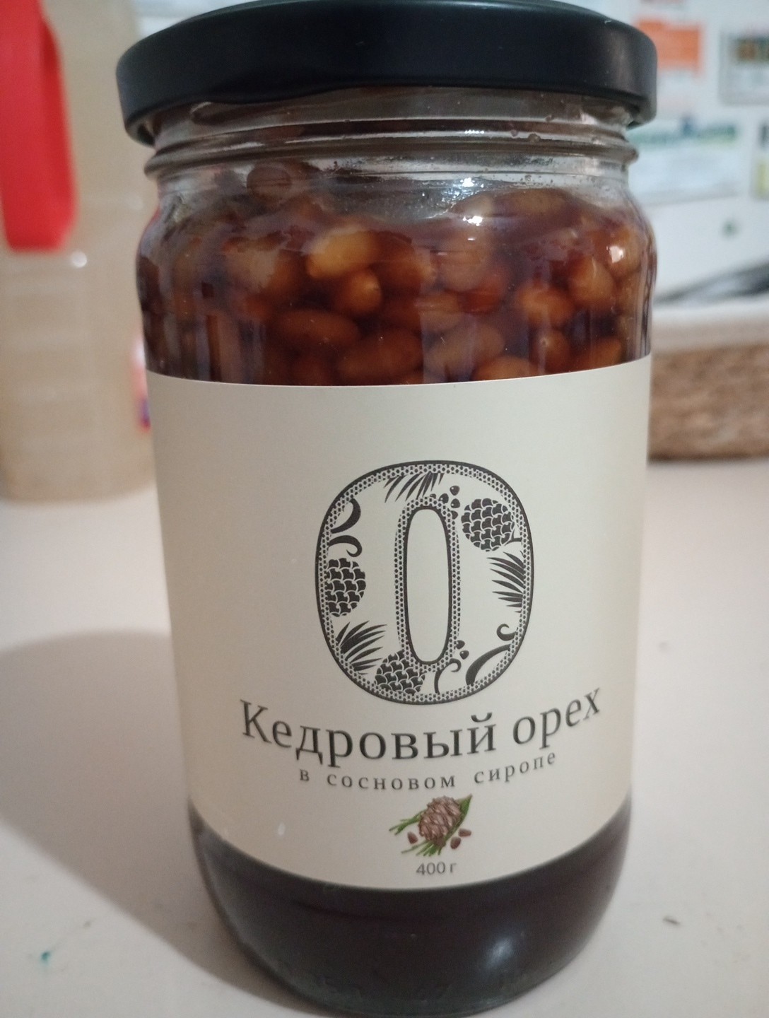 Cedar Nuts In Pine Syrup, Product Of Russia Russian Forest 400 Grams